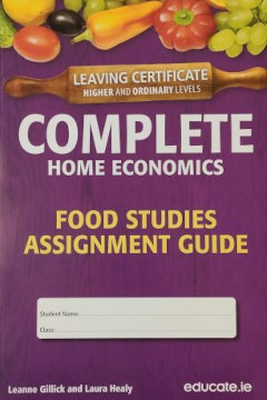 home economics food assignments 2024